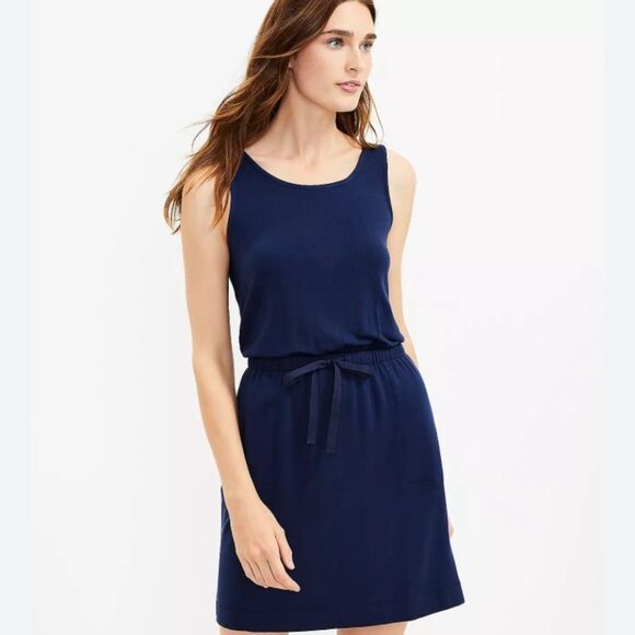 Lou & Grey Dresses & Skirts - Lou & Grey, sleeveless, pockets, navy, mini dress, size large, excellent shape